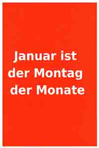 Januar ist der Montag der Monate